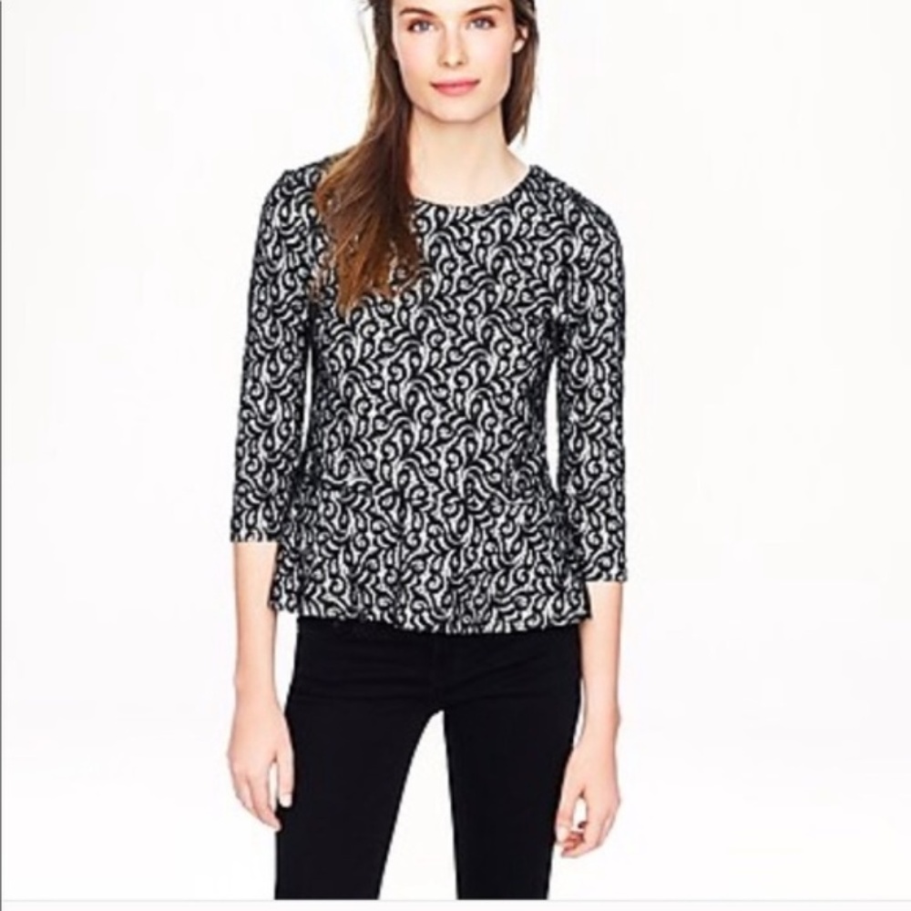 lace peplum blouse